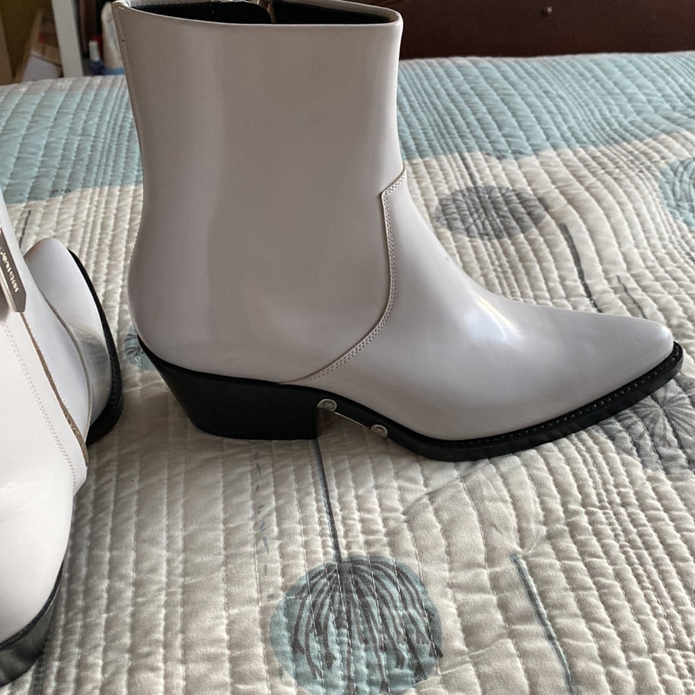 Calvin Klein Leather Western Boots - Picture 9 of 9